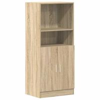 Keukenkast 57x41,5x131,5 cm bewerkt hout sonoma eikenkleurig - thumbnail