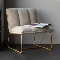 WOOOD Fauteuil 'Fie' Rib, kleur Zand - thumbnail