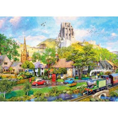 Below Corfe Castle Puzzel 1000 Stukjes