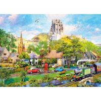 Below Corfe Castle Puzzel 1000 Stukjes - thumbnail