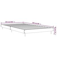 Bedframe bewerkt hout bruin eikenkleur 100x200 cm - thumbnail