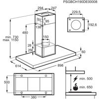 Electrolux 700 Breeze - Eilandafzuigkap 90 cm met Hob2Hood LFI769X - thumbnail