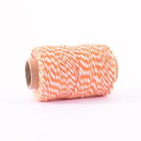 Vaessen Creative • bakkerstouw 45m oranje-wit 1mm - thumbnail