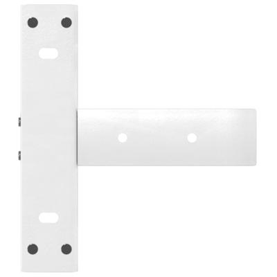 Bartafelpoten 2 st T-vormig 40x35x(90-91) cm staal wit - thumbnail