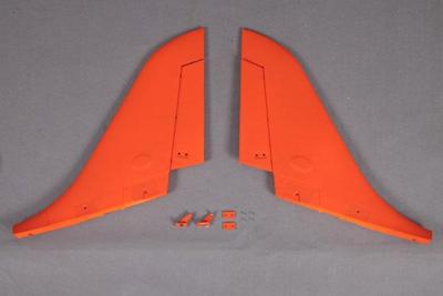 FMS - 90Mm Super Scorpion Vertical Stabilizer Orange (FMSRA103O)