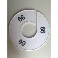 Maatring 11 cm wit/zwart 66 - thumbnail