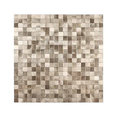 Mozaïek Isodeco Steenstrip Blokjes Zelfklevend 30.5x30.5 cm Goud Isodeco