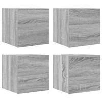 Tv-wandmeubelen 4 st 30,5x30x30 cm grijs sonoma eikenkleurig - thumbnail