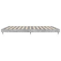 Bedframe bewerkt hout betongrijs 200x200 cm - thumbnail