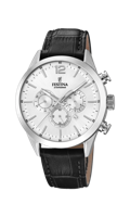 Horlogeband Festina F20542 Leder Zwart - thumbnail