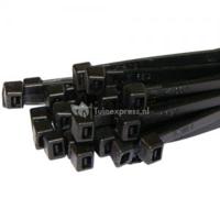 Kabelverbinder tiewraps 100 stuks - zwart - thumbnail