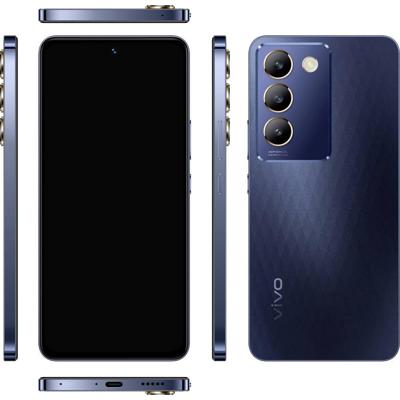 VIVO V40 SE 5G Smartphone, Android mobiele telefoon, 8 GB + 256 GB, 120 Hz AMOLED-display, 50 MP drievoudige camera, 5000 mAh-batterij, dual-sim-mobiele telefoon, zwart