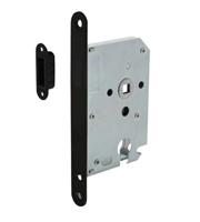 Intersteel Woningbouw magneet cilinder dag- en nachtslot zwart 55mm - thumbnail