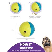 Nina Ottosson dog treat tumble blauw - thumbnail
