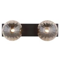 Globo 2-lichts plafondlampDallerta smoke glas - 15216-2 - thumbnail