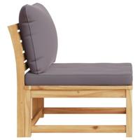 Tuinbank met kussens massief acaciahout - thumbnail