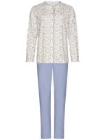 Katoenen doorknooppyjama pastel stippen - thumbnail