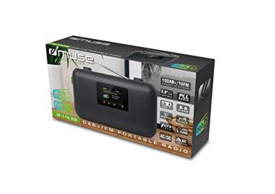 Muse Radio, DAB+ FM PLL, TFT LCD-scherm, MUSE - (M-118 DB) klok, dubbel alarm, snooze, s slaap, slideshow functie, donkergrijs