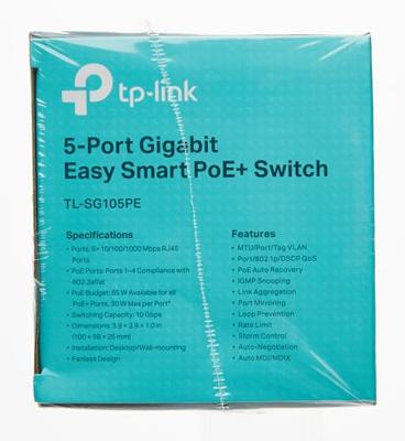 TP-Link TL-SG105PE Switch Zwart - thumbnail