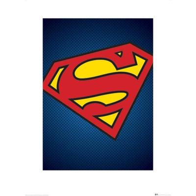 Kunstdruk DC Comics - Superman - Symbol 60x80cm