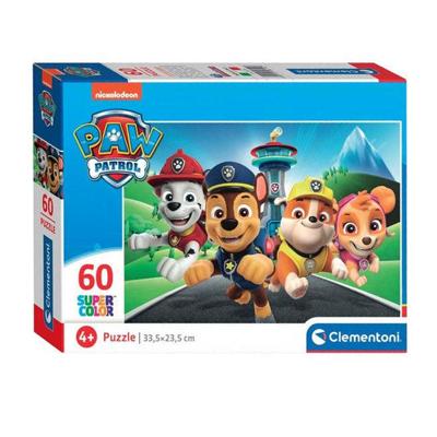 Clementoni legpuzzel super color paw patrol, 60st. Clementoni legpuzzel super color paw patrol, 60st.