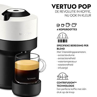 Krups Nespresso Vertuo POP XN9201 Koffiecupmachine - Coconut White
