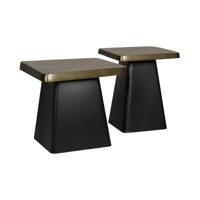 Bijzettafel (set Van 2) Barra - Brons|Goud|Zwart - Metaal - thumbnail