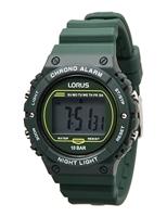 Lorus R2309PX9 Horloge Digitaal staal-siliconen groen 40 mm - thumbnail