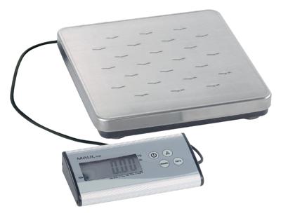 Maul Paketwaage MAULcargo, 50 kg, separates Bedienpult, Netzteil Pakketweegschaal Weegbereik (max.) 50000 g Resolutie 10 g Zilver-zwart