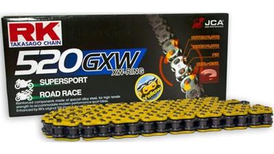 RK Chains 520 gxw 116 n yellow/black open