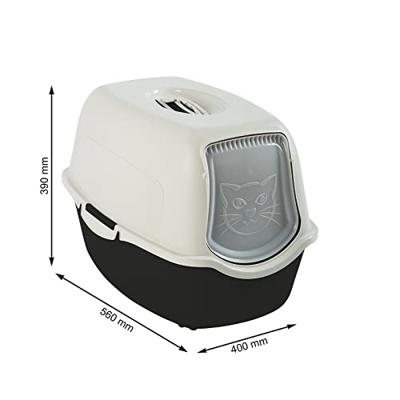 Rotho bailey kattenbak eco zwart/zand