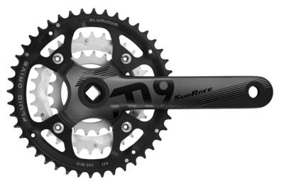 Sturmey-Archer Europa N.V. Sunrace crankstel fcm914 9v 44/32/22 175mm -5mm zw/zilv Sturmey-Archer Europa N.V. Sunrace crankstel fcm914 9v 44/32/22 175mm -5mm zw/zilv