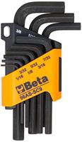 Beta 9-delige set haakse inbussleutels gebruneerd (art. 96AS) met support 96AS/SC9 - 000960743 - thumbnail