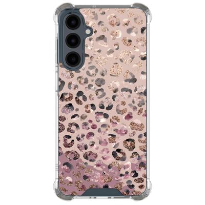 Samsung Galaxy A17 shockproof hoesje - Rosé Leopard