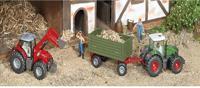 Siku Mf 8680 tractor met voorlader (1:50) - thumbnail