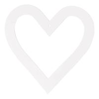 Creativ Company Harten lijsten, afm 18x18 cm, 230 gr, wit, 16 stuk/ 1 doos - thumbnail