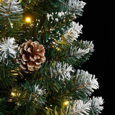 VidaXL Kunstkerstboom smal met 300 led's 180 cm VidaXL Kunstkerstboom smal met 300 led's 180 cm