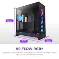 NZXT H9 Flow RGB+ Black 2025 - thumbnail