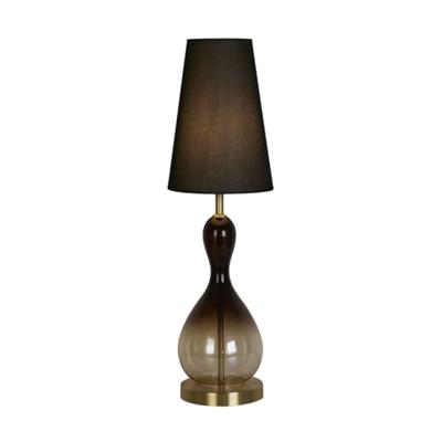 Searchlight Zwarte tafellampMarakesh met kap - EU23186BK