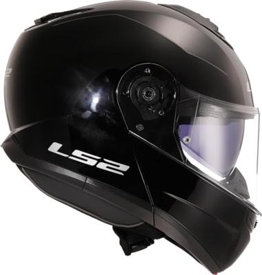 LS2 opklapbare helm "ff908 strobe ii solid" helmet ff908 strob.ii solid l black