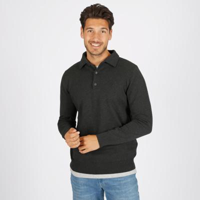 Heren Trui Casteren | Zwart/ Antraciet