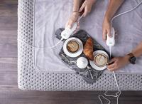 Adler AD 7426 elektrische deken/kussen Elektrische beddenpan 60 W Grijs Fleece,Polyester - thumbnail