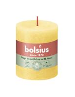Bolsius kaars rustiek 7x8 cm sunny yellow - thumbnail