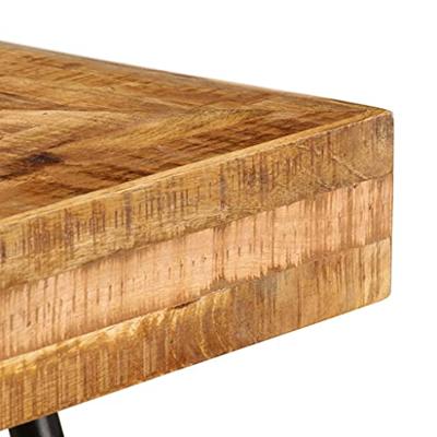 Schrijftafel 118x50x75 cm massief mangohout