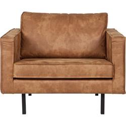 WOOOD Fauteuil 'Rodeo', kleur cognac