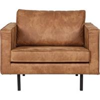 WOOOD Fauteuil 'Rodeo', kleur cognac - thumbnail