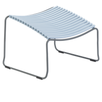 Houe Click voetenbank Dusty Light Blue - thumbnail