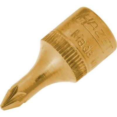 HAZET Dopsleutelbit 8507-PZ1 · 1/4 inch (6,3 mm) vierkant hol · Pozidriv-profiel PZ · SW PZ1