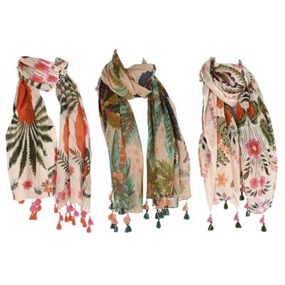 Doek Home ESPRIT Beige Multicolour Koraal (3 Stuks)