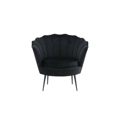 Nohr Fauteuil 'Yoni' Velvet, kleur Zwart